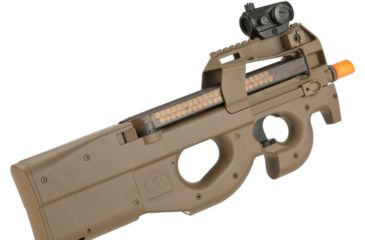 Image of FN Herstal Licensed P90 Full Size Metal Gearbox Airsoft AEG, Dark Earth, Large, 200956