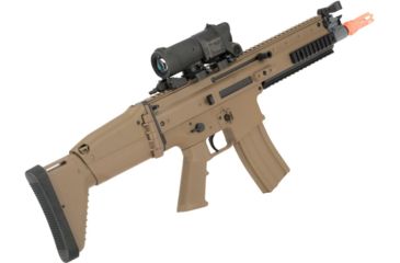 Image of FN Herstal Licensed SCAR-L Airsoft AEG Rifle, Polymer Body, Tan, Large, 200962