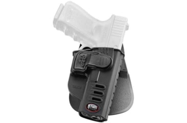 Image of Fobus CH Series OWB Roto-Paddle Holster, Glock 17, 19, 22, 23, 31, 32, 34, 35, 45, Left, Black, GLCHRPL