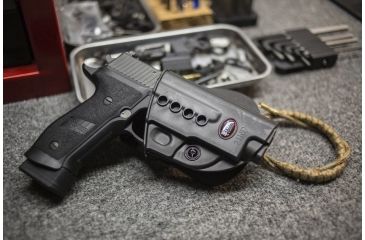 Image of Fobus Evolution E2 Holster for Sig 226 &amp; 220, Standard, Paddle, Plain Black, Right Hand SGE2