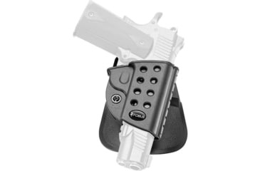 Image of Fobus Injection Molded Polymer OWB Paddle Holster, Colt 1911, Kimber 1911, Remington 1911 R1, Black, KMSP
