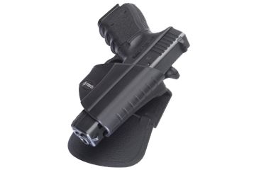 Image of Fobus Level 2 Thumb Lever Roto Holster Right Hand Roto Belt Glock 26 27 33 Gl26pbrb