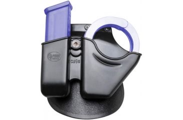 Image of Fobus Handcuff-Magazine Combo Pouch. NOTE: This product is a belt holster. This image shows the paddle version of this holster.