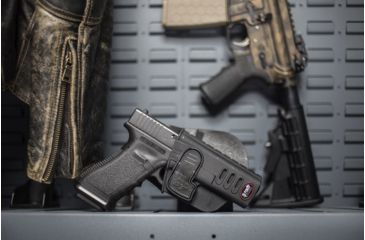 Image of Fobus Rapid Release Systems Level 2 Holster in Use