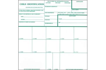 Image of Forensics Source Inkless Child Fingerprint Cards LE 60 C