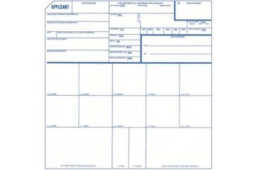 Image of Forensics Source Pi 40 A Applicant Cards-250 Pa - PI 40 A-P