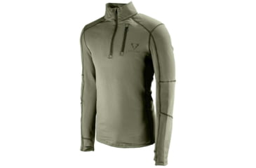 Image of Forloh Deep Space Half Zip Long Sleeve Tops - Mens, FORLOH Green, S, 10531-FG-S