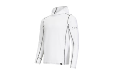 Image of Forloh SolAir FORLOH Logo Hooded Long Sleeve 0B386BF6, Glacier, S, 11538-G-S