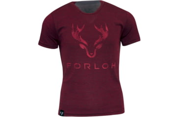 Image of Forloh Youth Logo T-Shirts, Vino Red, M, 30730-VR-M