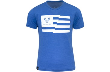 Image of Forloh Youth Made in the USA T-Shirt, Azure Blue, Extra Small, 30731-AB-XS