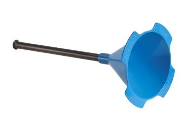 Image of Forster Powder Funnel with Long Drop Tube, Blue 11021