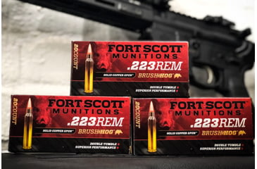 Image of Fort Scott Munitions 223 Rem 55 Grain Centerfire Pistol Ammo, 20 Rounds, 223-055-SCV