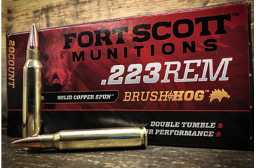 Image of Fort Scott Munitions 223 Rem 55 Grain Centerfire Pistol Ammo, 20 Rounds, 223-055-SCV