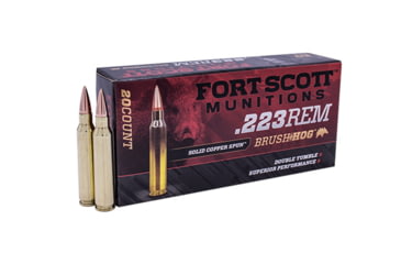 Image of Fort Scott Munitions 223 Rem 55 Grain Centerfire Pistol Ammo, 20 Rounds, 223-055-SCV