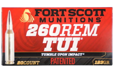 Image of Fort Scott Munitions .260 Rem 123 Grain CNC Machined Copper Brass Rifle Ammo, 20 Rounds, 260-123-SCV2