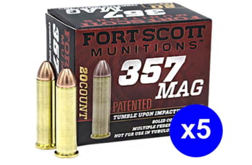 Image of Fort Scott Munitions 357 MAGNUM 125 Grain Centerfire Pistol Ammo, 100 Rounds