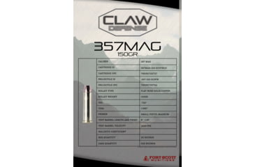 Image of Fort Scott Munitions 357 Magnum 150 grain Wadcutter Brass Cased Pistol Ammunition