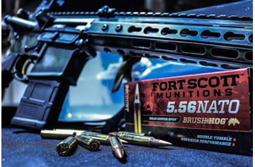 Image of Fort Scott Munitions 5.56 NATO Copper 62 Grain Centerfire Rifle Ammo, 20 Rounds, 556-062-SCV1