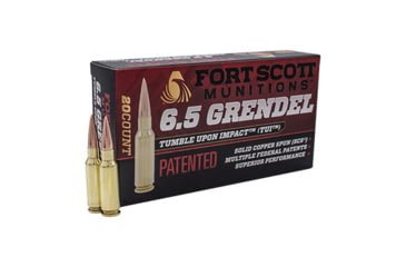 Image of Fort Scott Munitions 6.5 Grendal 123 Grain Centerfire Rifle Ammo, 20 Rounds, 65GR-123-SCV2