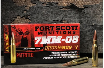 Image of Fort Scott Munitions 7MM-08 REMINGTON 120 Grain Centerfire Rifle Ammo, 20 Rounds, 7MM08-120-SCV1