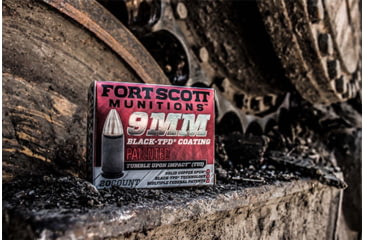 Image of Fort Scott Munitions 9 mm 115 Grain TPD-9 CNC Machined Copper Brass Pistol Ammo, 20 Rounds, 9MM-015-SCVTPD