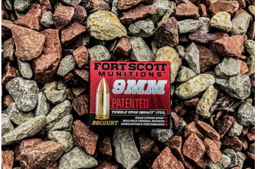 Image of Fort Scott Munitions 9MM 115 Grain Centerfire Pistol Ammo, 20 Rounds, 9MM-115-SCV