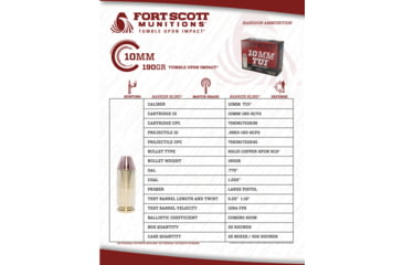 Image of Fort Scott Munitions Claw Defense 10mm 190 Grain Solid Copper Spun Shotgun Ammo Rounds, Solid Copper SpunMM-190-SCV2