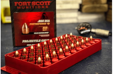Image of Fort Scott Munitions Projectile Pistol Bullets, .355 Caliber, 115 gr, CNC Machined Copper, 50 Bullets, .355-095-SCP