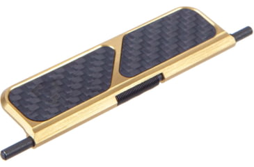 Image of Fortis Manufacturing Billet Dust Cover, Carbon Fiber, Gold, Gold, DC-CF-GLD
