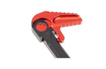 Image of Fortis Manufacturing Clutch Charging Handle, AR 10, 7.62mm, Right Handed, Red Anodize, CH-762-CLUTCH-RH-RED