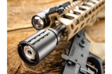 Image of Fortis Manufacturing Control Shield Muzzle Device, Black 556-CONT-BLK