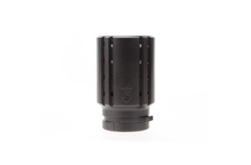 Image of USED Fortis Manufacturing CONTROL Shield w/9mm Muzzle Brake, 1/2x28 TPI, Black Nitride, BNDL-9MM-28, EDEMO1, Used, Condition Fair, Installed/Mounted