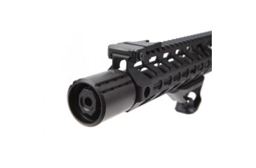 Image of USED Fortis Manufacturing CONTROL Shield w/9mm Muzzle Brake, 1/2x28 TPI, Black Nitride, BNDL-9MM-28, EDEMO1, Used, Condition Fair, Installed/Mounted