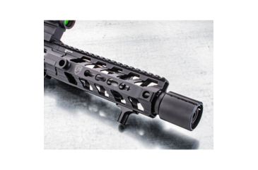 Image of USED Fortis Manufacturing CONTROL Shield w/9mm Muzzle Brake, 1/2x28 TPI, Black Nitride, BNDL-9MM-28, EDEMO1, Used, Condition Fair, Installed/Mounted