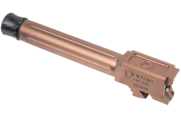 Image of Fortis Manufacturing Glock Match Grade Barrel Threaded, Glock 19X with Lone Rifling, 9MM Luger, 1/2x28, 416R Stainless, Copper Tich, FM-G19-TB-CPPR