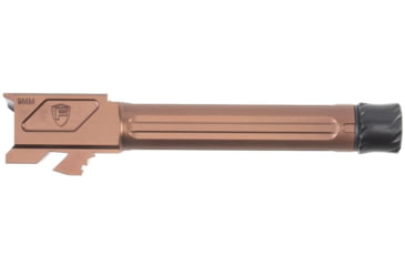 Image of Fortis Manufacturing Glock Match Grade Barrel Threaded, Glock 19X with Lone Rifling, 9MM Luger, 1/2x28, 416R Stainless, Copper Tich, FM-G19-TB-CPPR