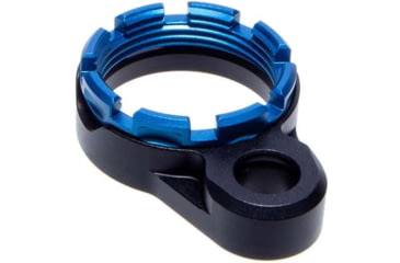Image of Fortis Manufacturing K1 LE LW Enhanced AR15 End PLate System, Castle Nut, Tapered, Blue, Small, LE-BLK-K1-BLU
