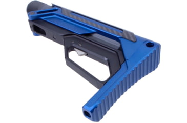 Image of Fortis Manufacturing LA Stock Bundle Pack, Cerakoted buffer tube and Standard QD End Plate, Blue, LAS-BNDL-15-BLU