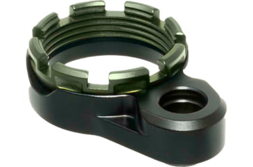 Image of Fortis Manufacturing LE Lightweight Enhanced AR15 End Plate System, K1, Tapered, ODG Castle Nut, LE-BLK-K1-ODG