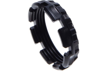 Image of Fortis Manufacturing LE Lightweight Enhanced Castle Nut/End Plate System, Omega Clip, K2 Lockdown, Black, LE-BLK-K2-4140BLK