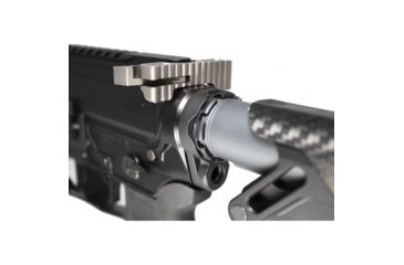 Image of Fortis Manufacturing LE Lightweight Enhanced Castle Nut/End Plate System, Tapered, K1 Lockdown, Black LE-BLK-K1-BLK