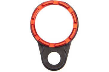 Image of Fortis Manufacturing Lightweight Enhanced AR15 End Plate w/K1 System Tapered Castle Nut, Red, small, LE-BLK-K1-RED