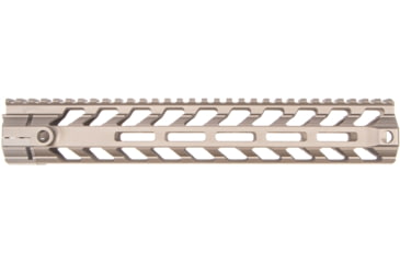 Image of Fortis Manufacturing REV II Free Float Rail System, M-LOK, AR-15, 12.4in, Fde Anodize, REV-II-12-ML-FDE