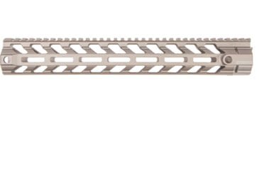 Image of Fortis Manufacturing REV II Free Float Rail System, M-LOK, AR-15, 13.8in, Fde Anodize, REV-II-14-ML-FDE