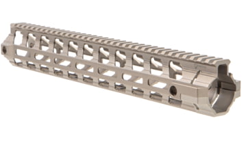 Image of Fortis Manufacturing REV II Free Float Rail System, M-LOK, AR-15, 13.8in, Fde Anodize, REV-II-14-ML-FDE