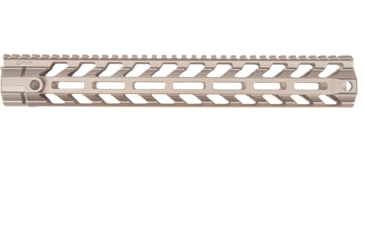 Image of Fortis Manufacturing REV II Free Float Rail System, M-LOK, AR-15, 13.8in, Fde Anodize, REV-II-14-ML-FDE