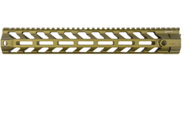 Image of Fortis Manufacturing REV II Free Float Rail System, M-LOK, AR-15, 13.8in, Odg Anodize, REV-II-14-ML-ODG