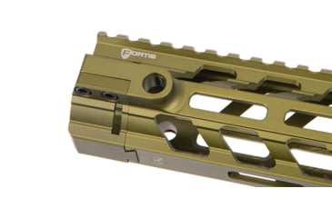 Image of Fortis Manufacturing REV II Free Float Rail System, M-LOK, AR-15, 13.8in, Odg Anodize, REV-II-14-ML-ODG