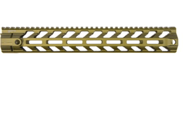 Image of Fortis Manufacturing REV II Free Float Rail System, M-LOK, AR-15, 13.8in, Odg Anodize, REV-II-14-ML-ODG