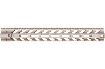 Image of Fortis Manufacturing REV II Free Float Rail System, M-LOK, AR-15, 15.3in, Fde Anodize, REV-II-15-ML-FDE